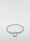 Gucci Trademark Chain Bracelet With Padlock In Silver
