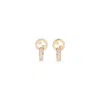 Gucci Blondie Intertwined Crystal Earrings In Gold