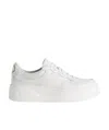 Gucci Gg Fabric And Leather Sneakers In White