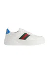 Gucci Sneakers Con Dettaglio Web In White