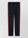 Gucci Technical Jersey Sportswear Pants With Web In Multi