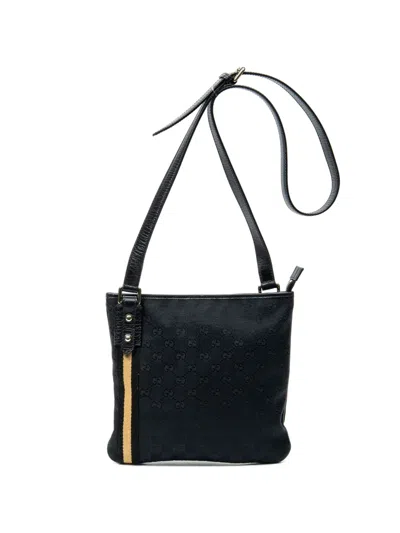 Pre-owned Gucci Jolicoeur Messenger Bag In Black