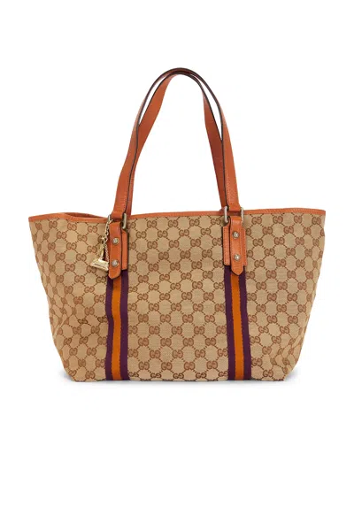 Pre-owned Gucci Jolicoeur Tote Bag In Brown