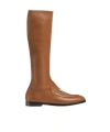 Gucci Jordaan Nappa Knee-high Boots In Brown
