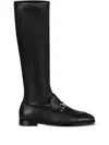 Gucci Jordaan Boots Featuring Horsebit Detail In Black