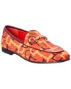 Gucci Jordaan Canvas Loafer In Orange
