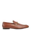 Gucci Jordaan Horse Buckle Loafers In Brown