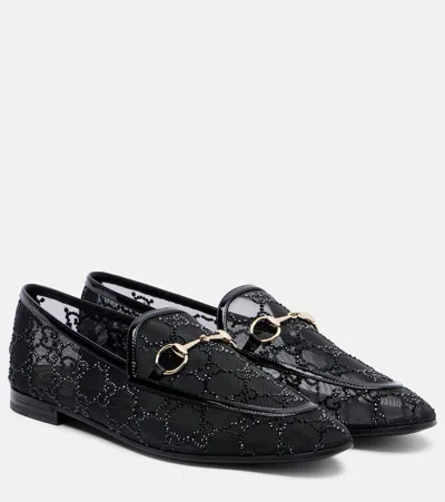 Gucci Jordaan Horsebit Leather Loafers