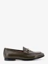 Gucci Jordaan Leather Loafer In Green