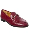 Gucci Leather Gg Jordaan Loafers For Women