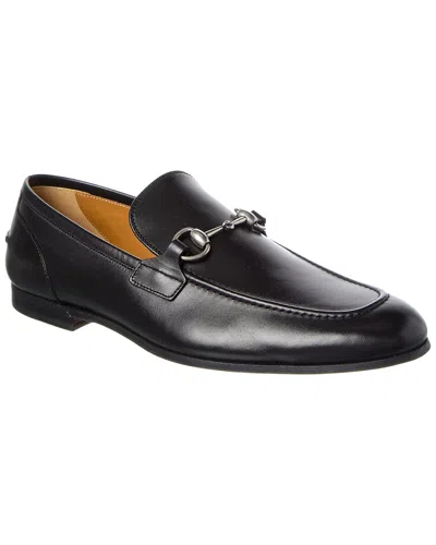 Gucci Jordaan Leather Loafer In Black