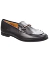 Gucci Women Leather Jordaan Loafers In Black