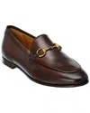 Gucci Jordaan Horsebit-detailed Leather Loafers In Brown