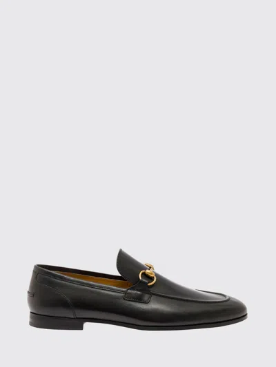 Gucci Jordaan Leather Loafers In Black