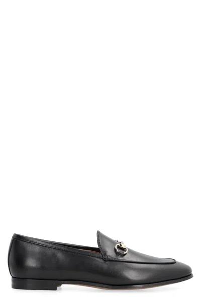 GUCCI LEATHER JORDAAN LOAFERS FOR WOMEN