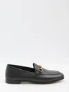 Gucci Black Brixton Horsebit Leather Loafers In Black