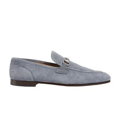 Pre-owned Gucci Jordaan Loafer 'dark Grey' | Men's Size 7.5