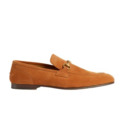 Pre-owned Gucci Jordaan Loafer 'harness Brown' | Men's Size 8