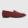 Gucci Macro Gg Canvas Loafers In Red