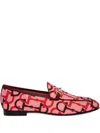 Gucci Jordaan Loafers In Pink