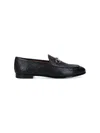 Gucci Jordaan Embossed Leather Loafers In Black  