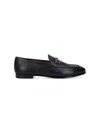 Gucci Jordaan Embossed Leather Loafers In Black