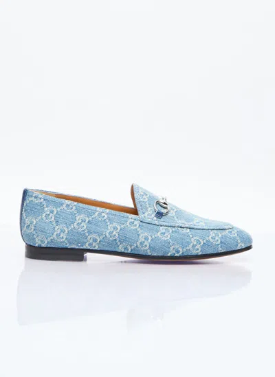 Gucci Jordaan Loafers In Blue