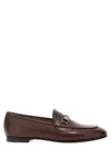 Gucci Leather Loafers Featuring Horsebit Detail In Brown