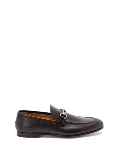 Gucci `jordaan` Loafers In Brown