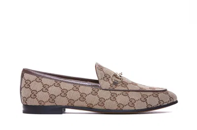 Gucci Jordaan Loafers In Brown