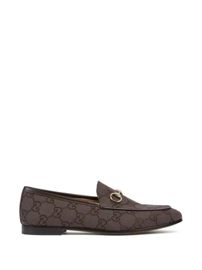 Gucci Jordaan Loafers In Brown