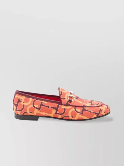 Gucci Jordaan Loafers Horsebit Detail In Pink