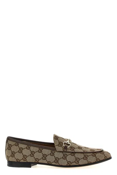 Gucci 'jordaan' Loafers In Brown