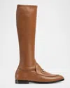 Gucci Jordaan Nappa Knee-high Boots In Sundial