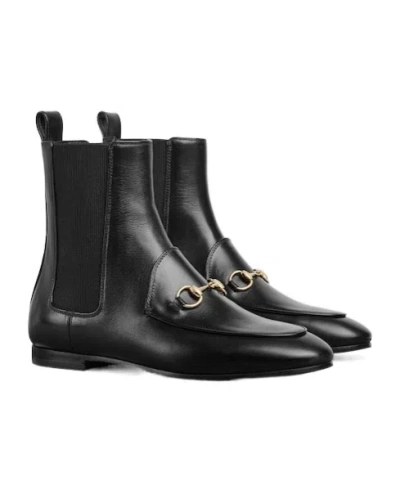 Gucci Jordaan Ankle Boots In Black