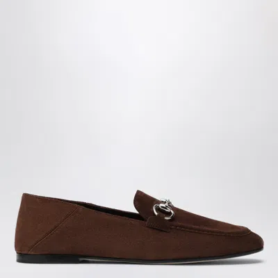 Gucci Jordaan Soft Suede Loafers In Blue