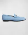 Gucci Jordaan Horsebit Suede Loafers In Glacial Blue
