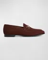 Gucci Jordaan Suede Loafer In New Chocolate