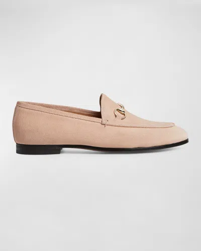 Gucci Jordaan Damenloafer In Pink Sand