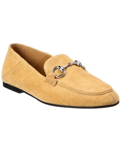 Gucci Jordaan Suede Loafer In Yellow