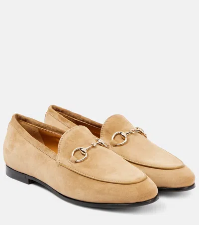 GUCCI JORDAAN SUEDE LOAFERS