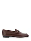 Gucci Leather Loafers Featuring Horsebit Detail In Brown