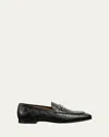 Gucci Jordann Gg Leather Bit Loafers In Black
