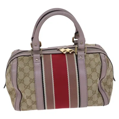 Pre-owned Gucci Joy Beige Canvas Travel Bag ()