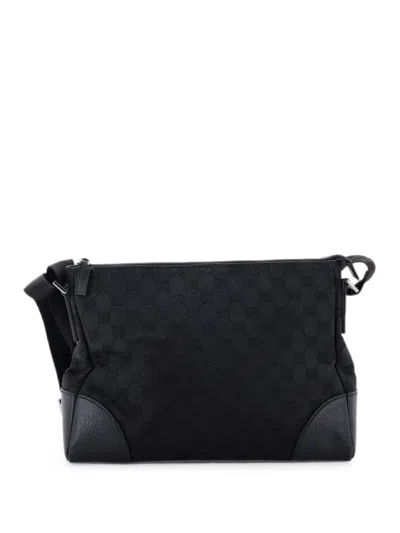 Pre-owned Gucci Joy Messenger Bag Gg Canvas Small Crossbody Bag In Black