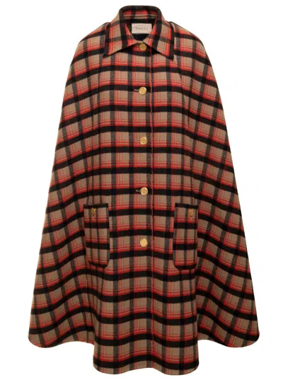 Gucci Jumbo Double-face Brown Coat Woman