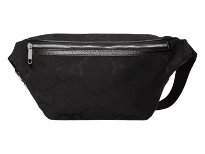 Pre-owned Gucci Jumbo G Print Belt Bag In Black
