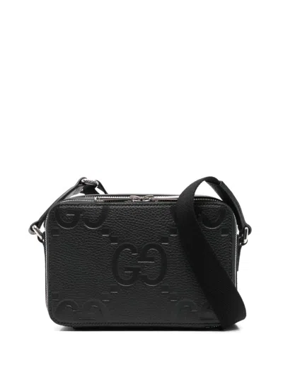Gucci Mini Jumbo Gg Messenger Bag In 黑色