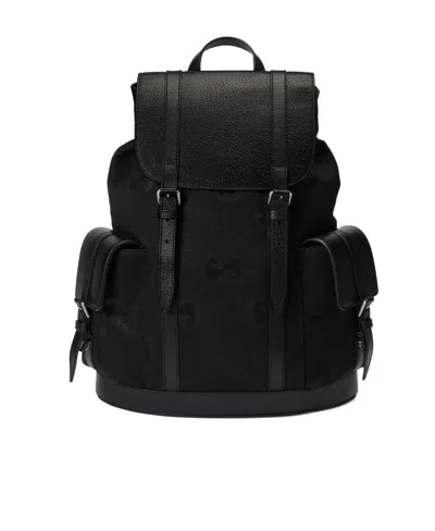 Gucci Jumbo Gg Backpack In Black