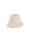 Gucci Jumbo Gg Bucket Hat In White